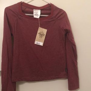 Prana size small Josie top. Color: wine